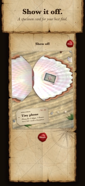 Show it off: a specimen card for a tiny phone